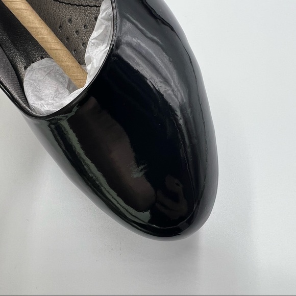 9.5W 9.5 WIDE LifeStride Parigi Black Patent Vegan Faux Leather Pump Heels - Picture 7 of 16
